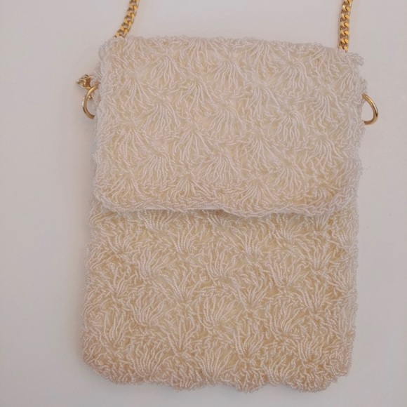 Gorgeous Vintage Beaded Pearled Evening Bag 1950 - Picture 1 of 5